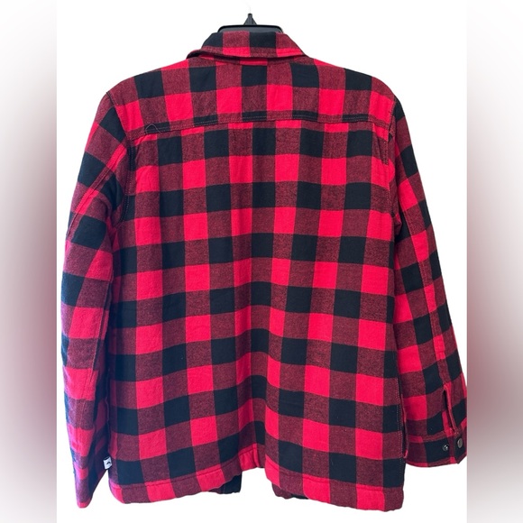 Tommy Bahama Red/Black Buffalo Flannel Jacket Boys XXL (16) - EUC! - Picture 2 of 5